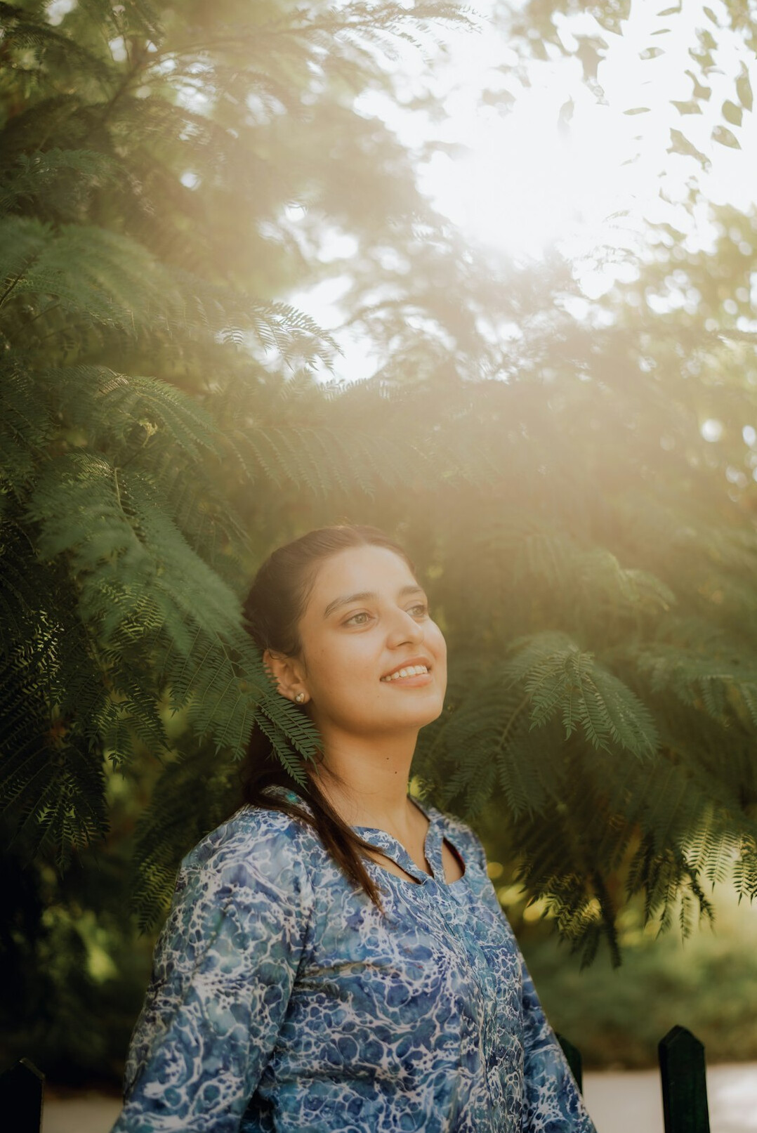 Portrait of a young woman smiling